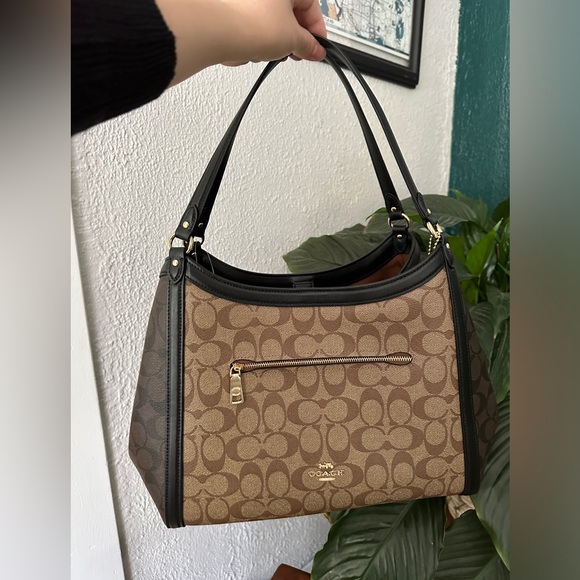 NWT - COACH Kristy Shoulder Bag In Colorblock Signature Canvas - C6831 - $498 - Picture 8 of 16